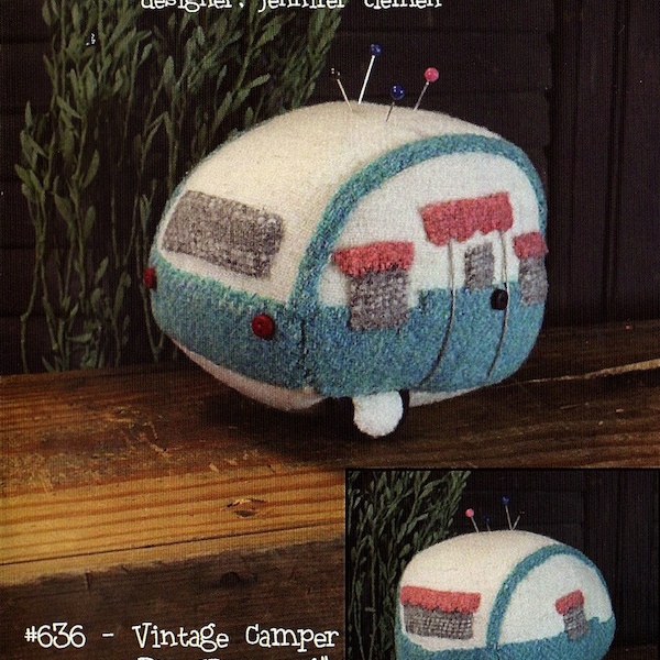 Vintage Camper *Pincushion Sewing Pattern* By: Jennifer Clemen - Cottonwood Creations #636