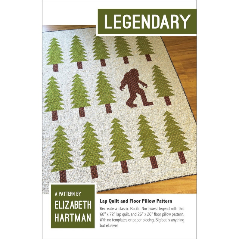 Legendary Pillow and Quilt Pattern By Elizabeth Hartman EH-025 image 1