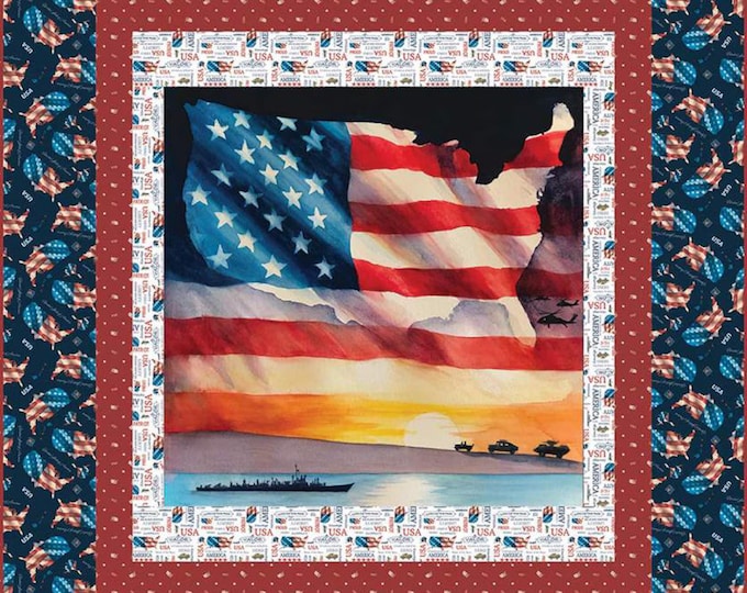 Letters From Home  *Panel Boxed Quilt Kit - Fabric, Box + Pattern* From: Riley Blake Designs  KT-15610