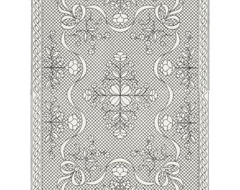 Floral Fantasy Natural  *Wholecloth Quilt Top with Binding & Backing* By: Holice Turnbow for Benartex