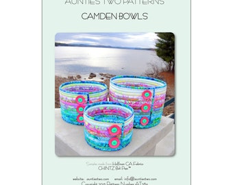 Camden Bowls *Round Bowl Pattern in 3 Sizes*  From:  Aunties Two Patterns