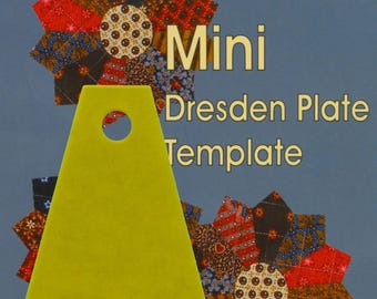 Mini Dresden Plate  Template *Acrylic Ruler & 9" Block Pattern** By: Susan Marth of Suzn Quilts #186