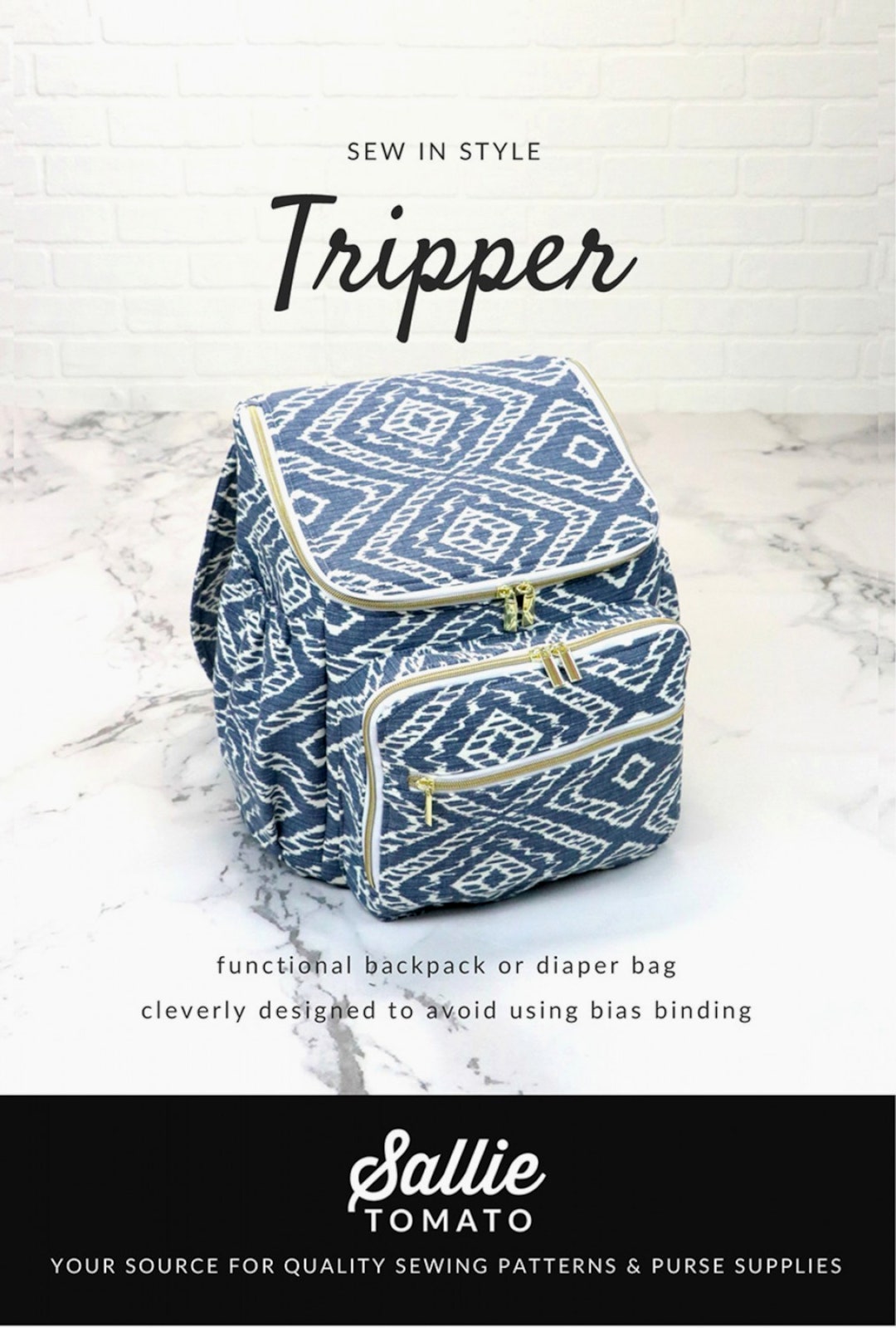 Tripper backpack Diaper Bag Pattern By Sallie Tomato LST126 Etsy