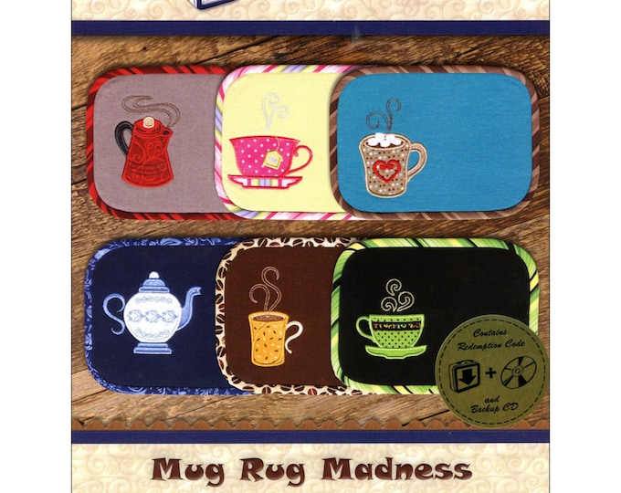 Mug Rugs Madness *Machine Embroidery Designs*  From:  Lunch Box Quilts