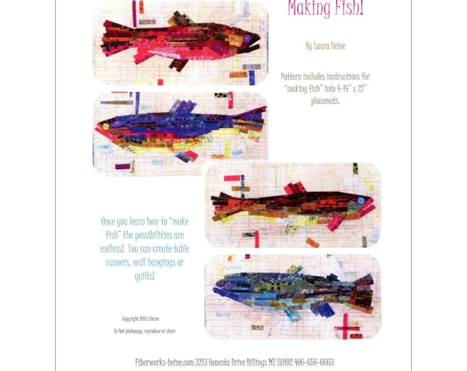 Making Fish *Placemat Pattern*  by: Laura Heine of Fiberworks