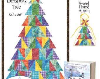 Gandiegow Christmas Tree *Pieced Quilt Pattern & Template* By: Pam Martin, Sue Carter - Patience Griffin