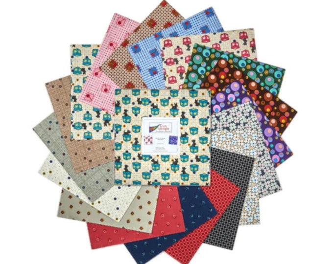 Lizzy Albright - Attic Window *Layer Cake (10 x 10) - 42 Pieces* By: Ricky Tims for Benartex LAW10PK