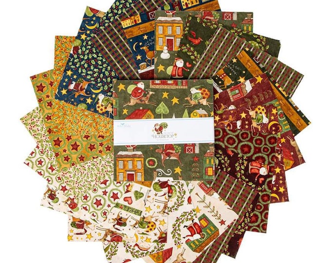 Up on the Housetop Fabric Collection *Layer Cake (10x10) 42 Pieces* By: Teresa Kogut 10-14730-42