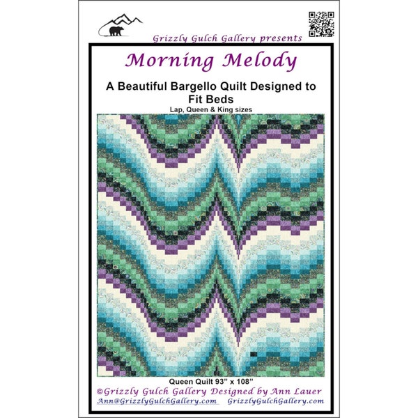 MORNING MELODY *Bargello Quilt Pattern* By: Grizzly Gulch Gallery - GGGMOR