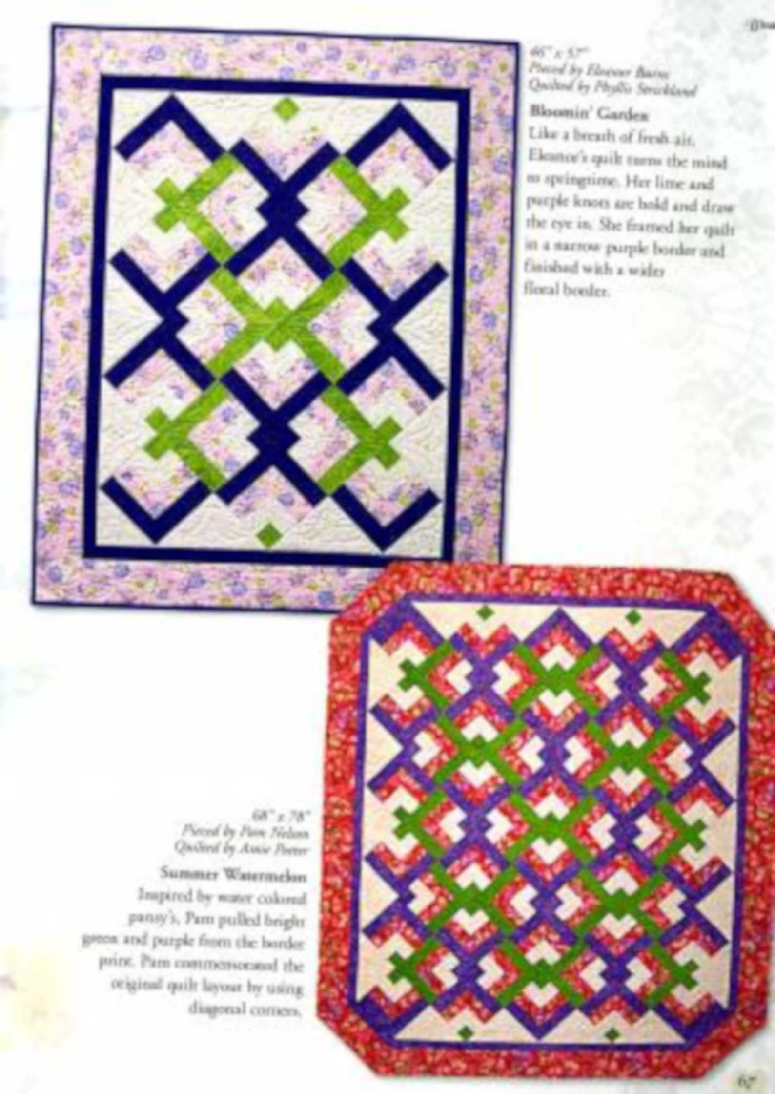 Lovers Knot quilt & Pattern Book By Eleanor Burns of Quilt Etsy
