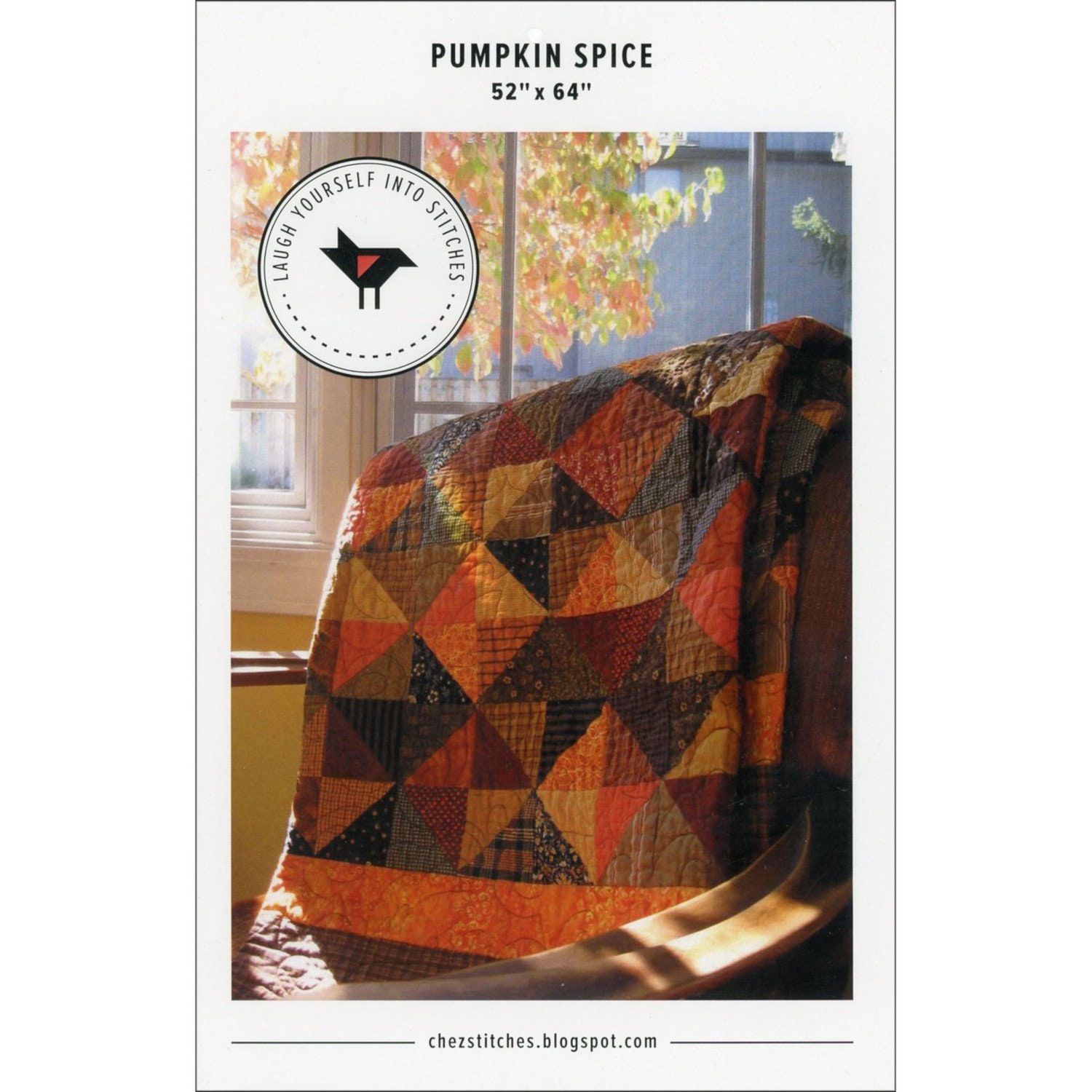 Pumpkin spice a scrappy quilt pattern by karen walker laugh yourself into stitches 101