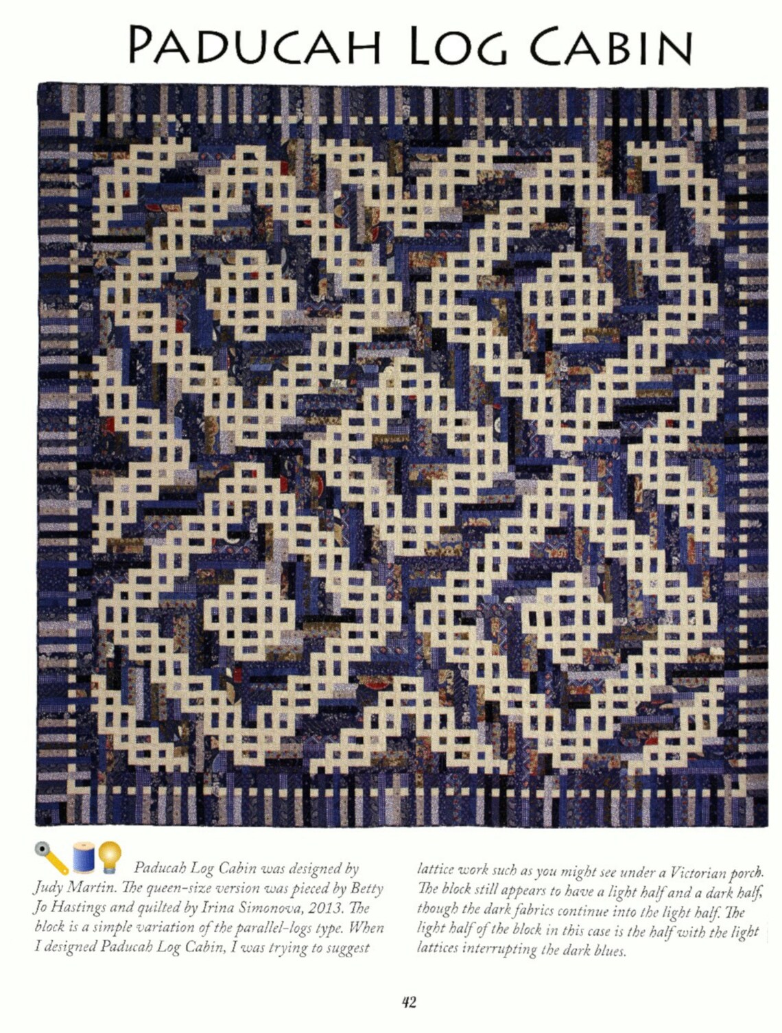 Extraordinary LOG CABIN quilt Book By Judy Martin Etsy