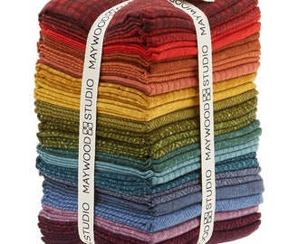 Woolies Flannel - Colors Vol. 2  *Fat Quarter Bundle - 20 Pieces* By: Bonnie Sullivan - Maywood Studio FQ-MASWOF-COL