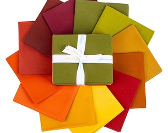 Confetti Solids - Autumn  *Fat Quarter Bundle* 12 Pieces By: RBD Designers for Riley Blake Designs FQ-AUT120-12