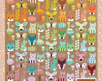 Delightful Desert *Animal Sampler Quilt Pattern* By: Elizabeth Hartman