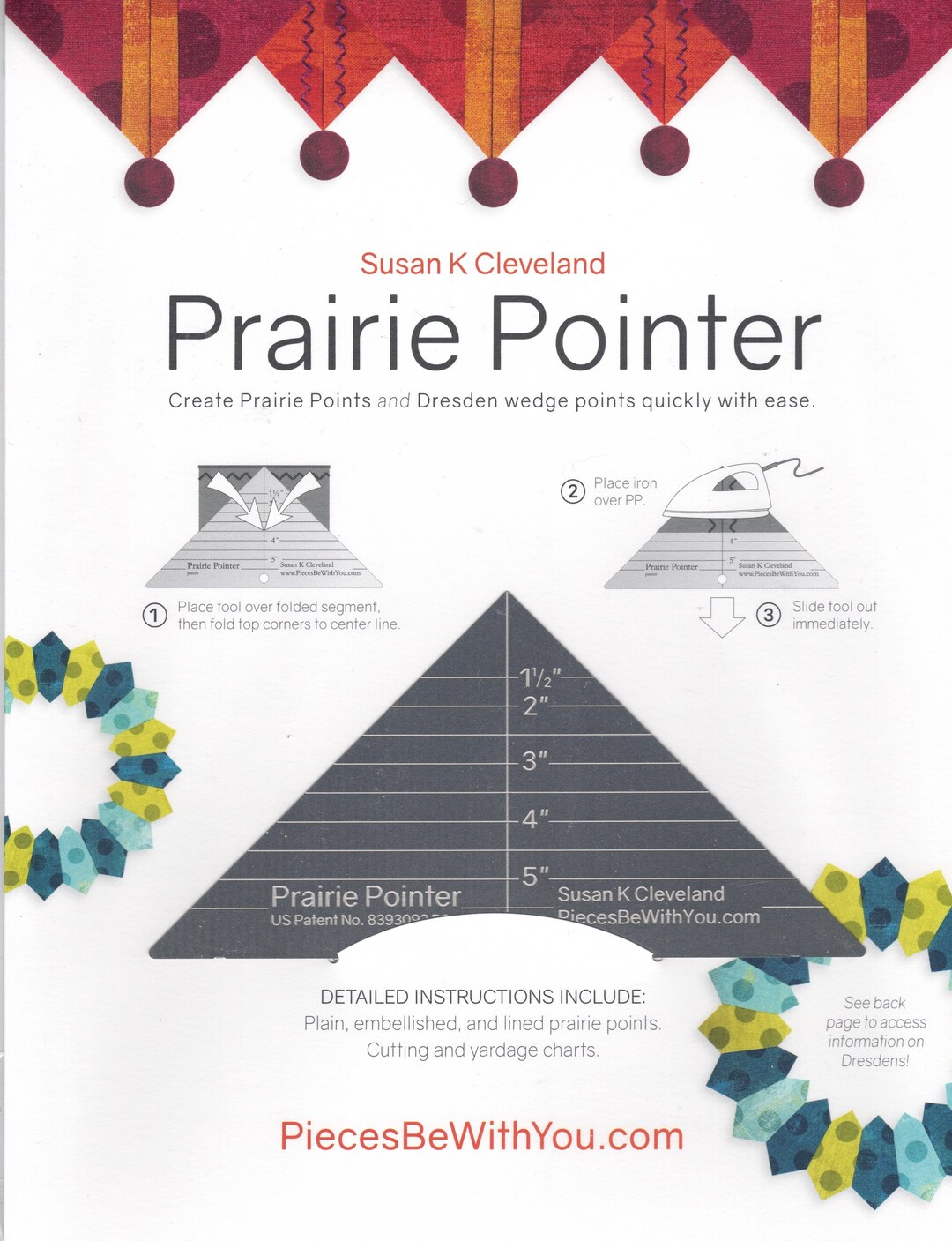 Prairie Pointer *quilt Pressing Tool* By: Susan Cleveland - Etsy