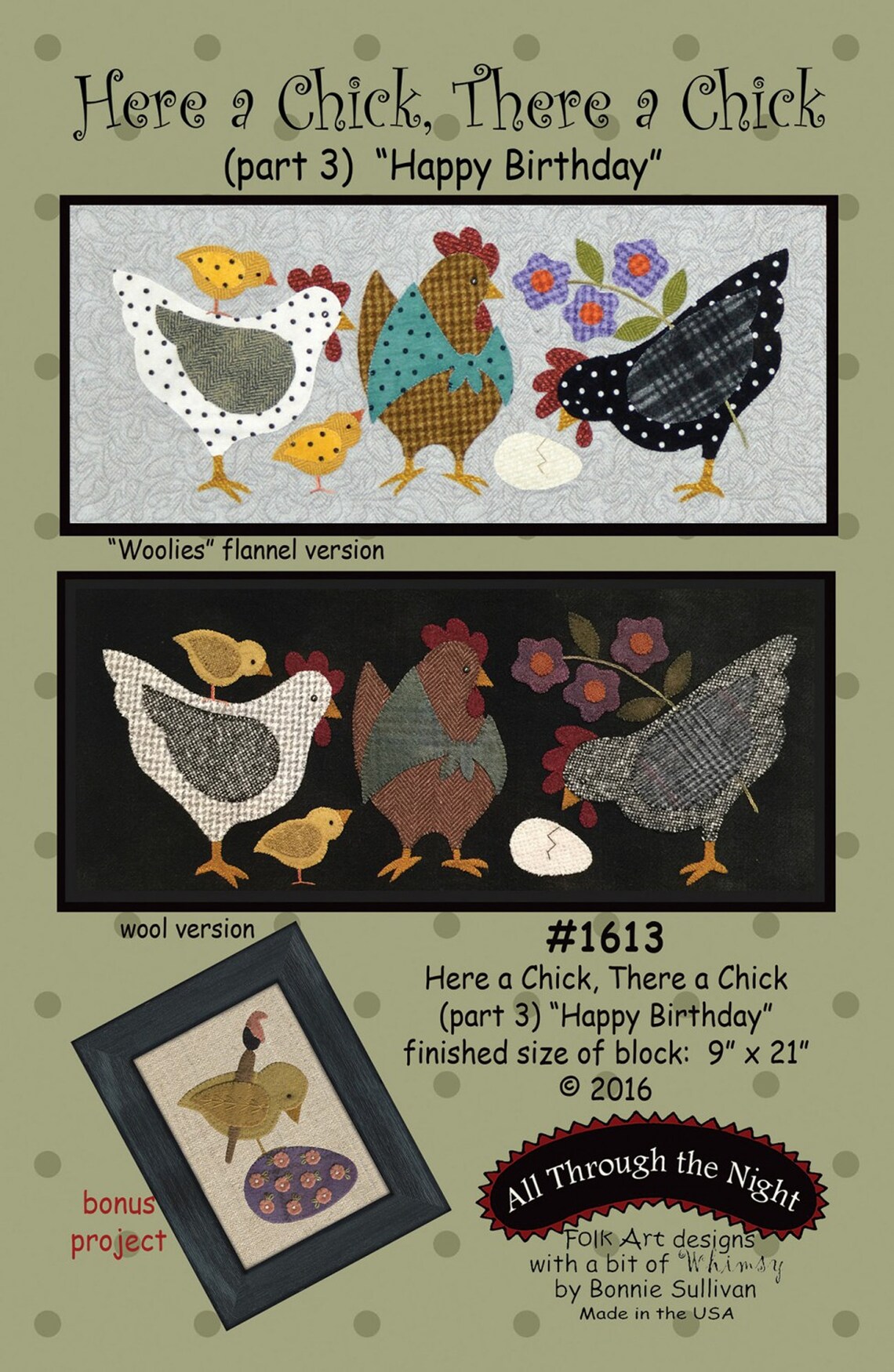 Block Chick Here A Chick, There A Chick *6-month Block of the Month Pattern Set* By ...
