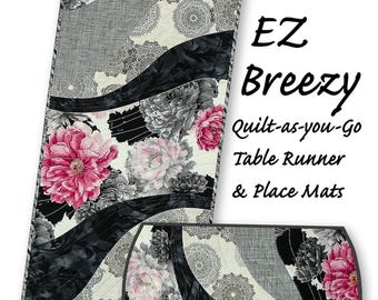 EZ Breezy *Quilt-as-you-Go Table Runner Pattern* By: Tiger Lily Press TLP1234