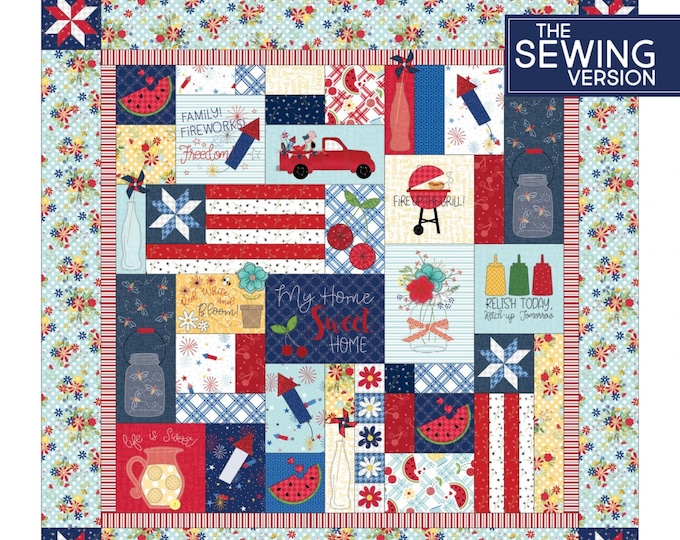 Red, White & Bloom * Quilt Pattern + Project Book - Sewing Version* From: Kimberbell   KD726