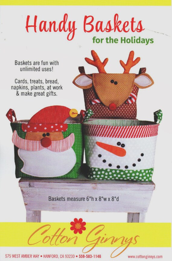 HANDY BASKETS for the HOLIDAYS pattern Great for the | Etsy