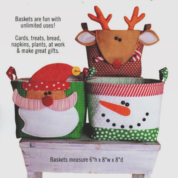 Santa Basket Etsy