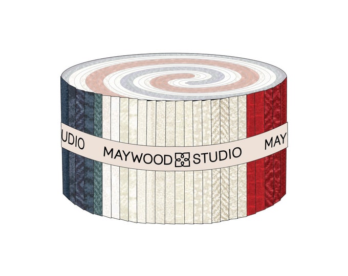 Three Cheers! - Woolies Flannel *Jelly Roll - 40 Pieces* By: Bonnie Sullivan - Maywood Studio ST-MASWOF-THC
