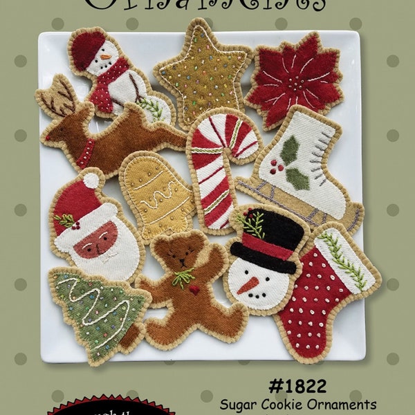 Sugar Cookie Ornaments *Pattern* By: Bonnie Sullivan - All Through the Night #1822
