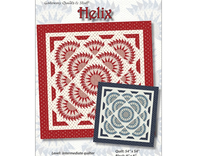 Helix *Paper Piecing Quilt Pattern* By: Toby Lischko
