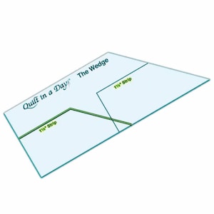 The Wedge Quilting Ruler by Eleanor Burns of Quilt in a Day