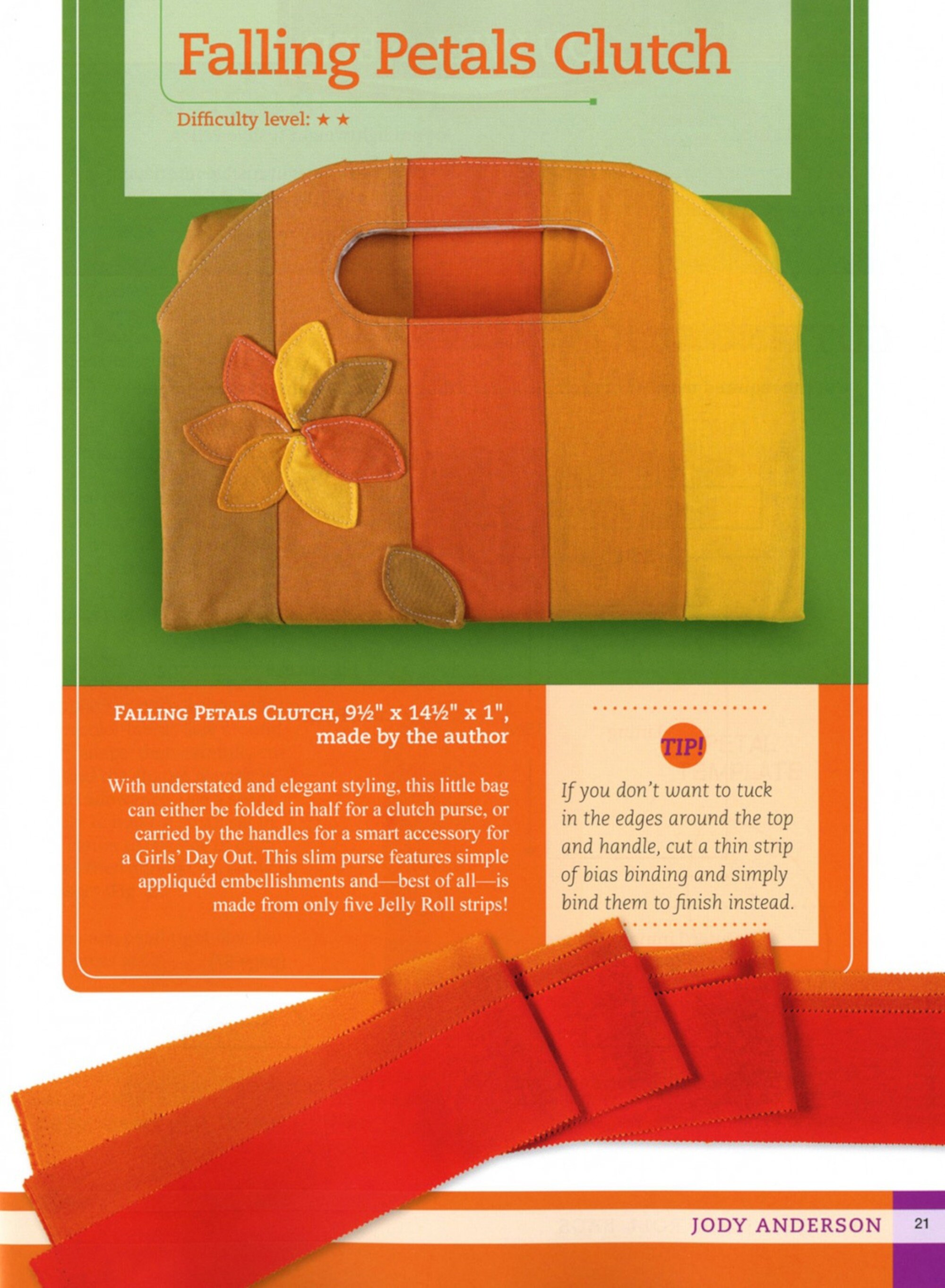 EASY SEW Jelly Roll Bags Pattern Book Book By Jody Anderson Etsy