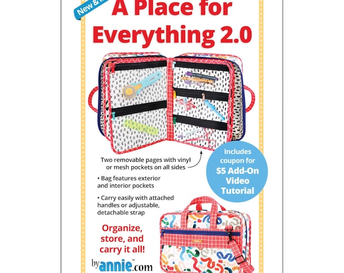 A Place for Everything 2.0 *Organizer Sewing Pattern* From: by Annie