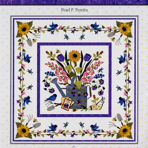 Spring Bouquet *Applique Wall Quilt Pattern* By: Pearl P Pereira - P3 Designs