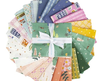 Community *Fat Quarter Bundle* 24 Piece  By: Citrus & Mint Designs for Riley Blake Designs FQ-11100-24
