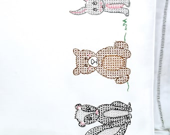Woodland Animals *Children's Pillowcases for Cross Stitch & Embroidery* By: Jack Dempsey Needle Art 1605-768