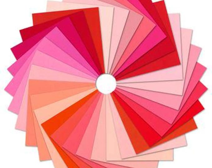 Ruby Block of the Month *Charm Package 5" x 5"* From: Kona - Robert Kaufman Fabrics CHS-1364-42