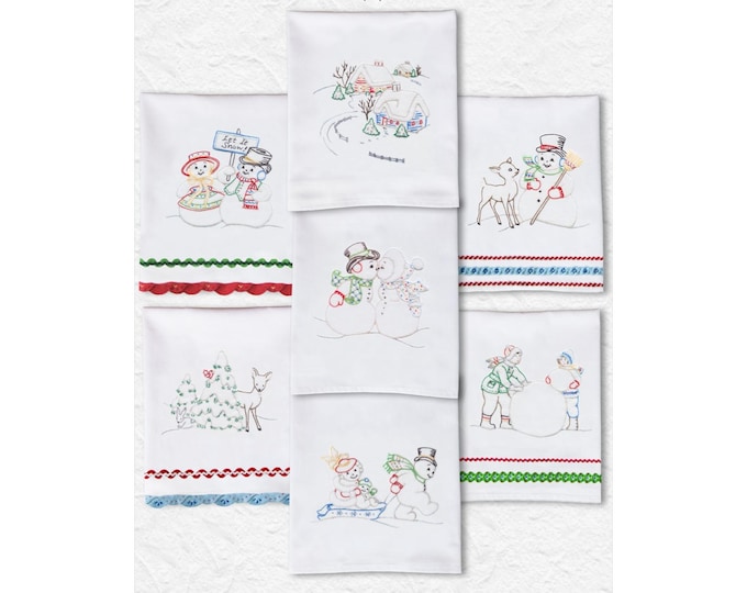 More Snow Fun *Iron-on Embroidery Transfers & Stitch Pattern* By: Yesterdays Charm  KT9529