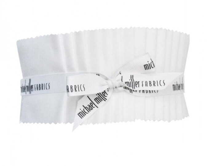 SOFT WHITE *Jelly Roll* - 40 - 2 1/2" Strips  By: Michael Miller Fabrics Roll-0249