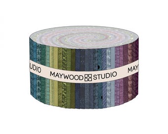 Gemstones - Woolies Flannel *Jelly Roll - 40 Pieces* By: Bonnie Sullivan - Maywood Studio ST-MASWOF-GEMS