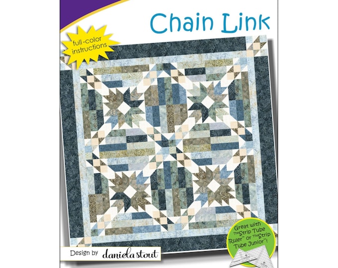 CHAIN LINK *Quilt Pattern* A Strip Club Pattern for 2-1/2" Strips  By Cozy Quilt Design   CQD01227