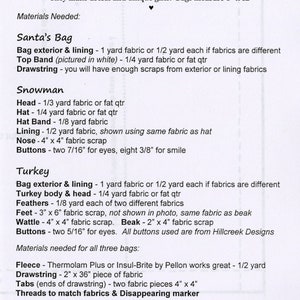 BREAD BAGZ for the Holidays Bag Pattern by Cotton Ginnys - BZ149 - Etsy