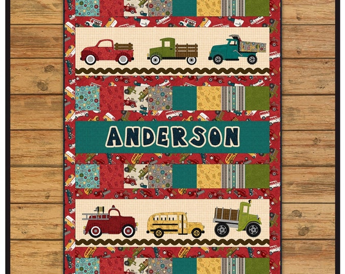 Papa's Old Truck Applique Quilt *Pattern* - For A Truck Lovin' Person  By: Leanne Anderson - The Whole Country Caboodle #426