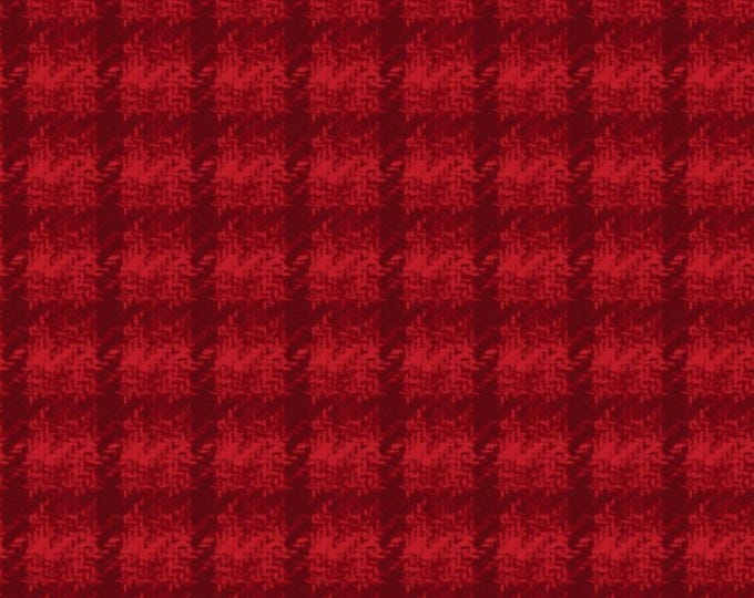 Red Plaid Flannel Holly Jolly *By The 1/2 Yard* From: Bonnie Sullivan Maywood Studios MASF10897-R