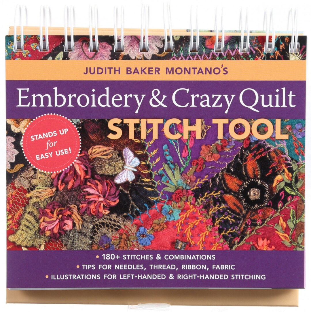 Embroidery & Crazy Quilt Stitch Tool book By Judith Banker Montano UPC Etsy