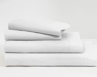 Cotton Sateen Sheet Set - Soft, Breathable, 300 Thread Count