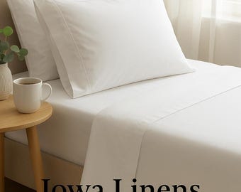 Coolest Cotton Percale Sheets -- 100% Supima Cotton