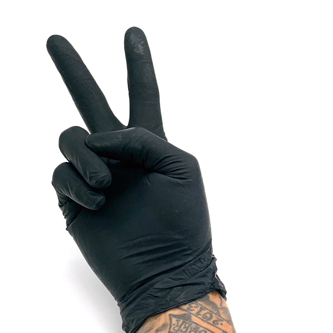 Gloves Black Pearl Tattoo Powder Free Latex Exam Safety Etsy