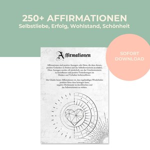 Más de 250 afirmaciones sobre amor propio, prosperidad y belleza | Guía práctica | Grimorio | PDF | Descarga instantánea | Imprimible