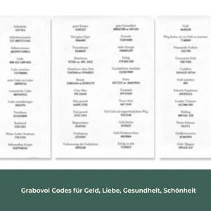Grabovoi Codes | Cheat Sheet | Grimouir | PDF | Instant Download | Printable - Etsy
