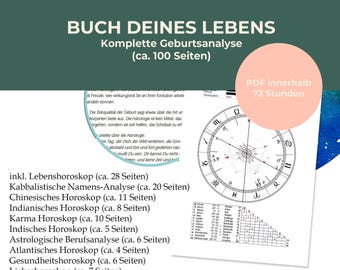 Book of Your Life | Personal Birth Chart, Numerology Analysis, PDF, approx. 100 pages
