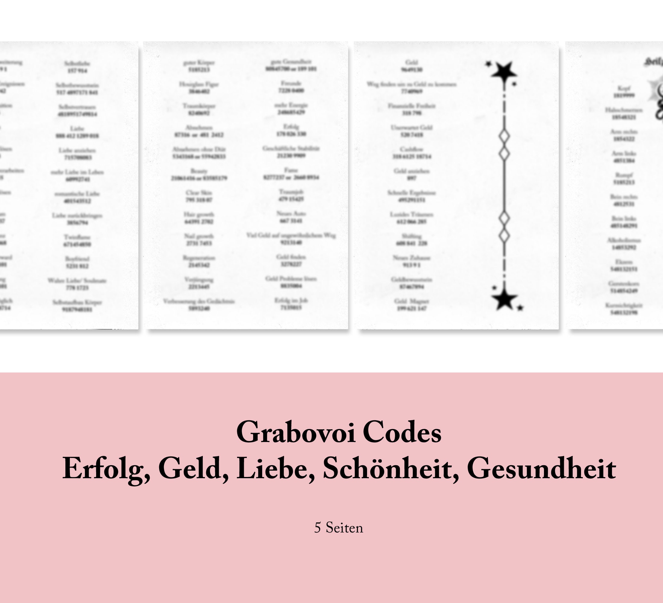 Grabovoi Codes | Cheat Sheet | Grimouir | PDF | Instant Download | Printable - Etsy Canada